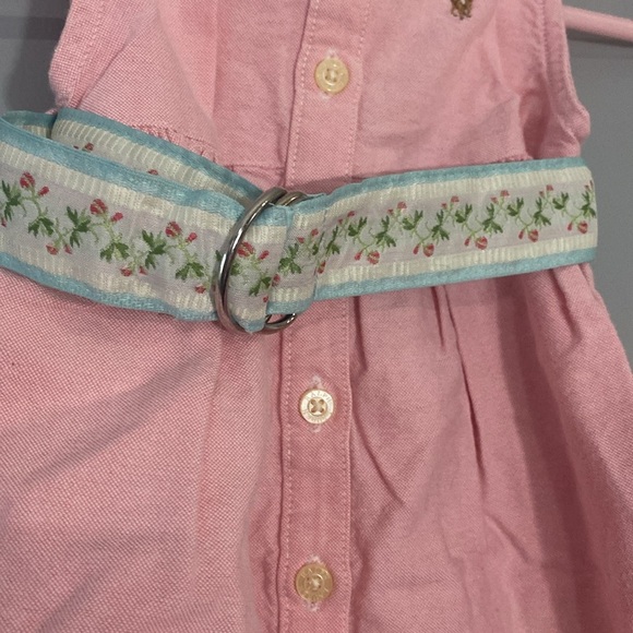 Ralph Lauren Pink Button-Up Kids Dress Size 12M - Picture 5 of 8